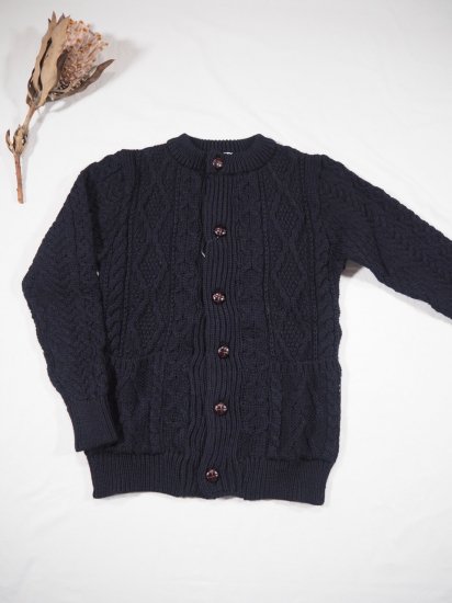 HTS ARAN CREW CARDIGAN