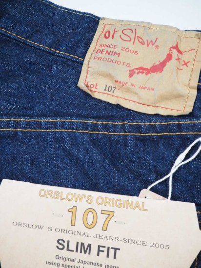 orSlow 107 IVY FIT SELVEDGE DENIM ONE WASH 01-0107 1