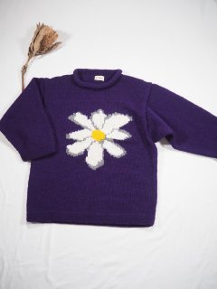 MacMahon Knitting Mills ロールネックニット[FLOWER] 