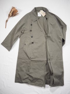 HTS HEAVY WEIGHT COTTON TWILL OVERDYE DOUBLE OVER COAT 