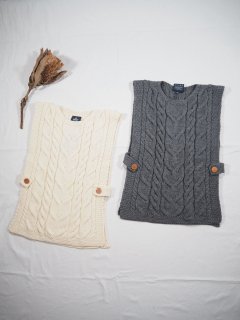 ARAN MERINO WOOL VEST 