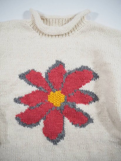 MacMahon Knitting Mills +Niche. ͥå˥å[FLOWER WHT/PINK] IJK-15 0