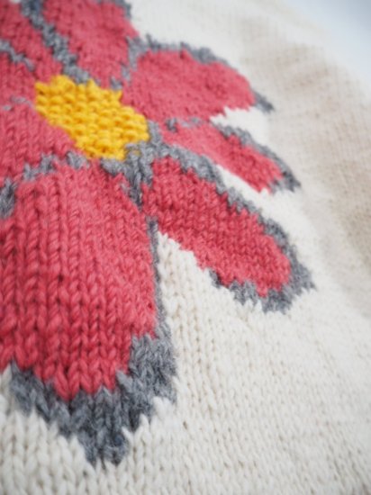 MacMahon Knitting Mills +Niche. ͥå˥å[FLOWER WHT/PINK] IJK-15 1