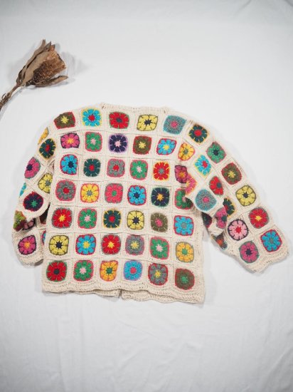 MacMahon Knitting Mills+Niche. CROCHET CARDIGAN [BIG COLOR] BIG COLOR 4