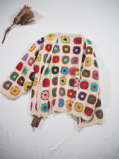 MacMahon Knitting Mills+Niche. CROCHET CARDIGAN [BIG COLOR] 