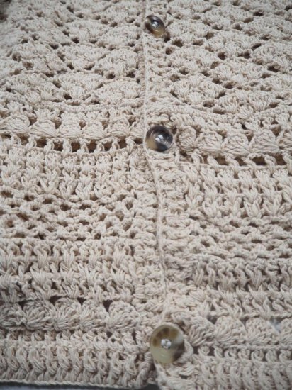 MacMahon Knitting Mills +Niche. CROCHET CARDIGAN [SOLID] CROCHET 7