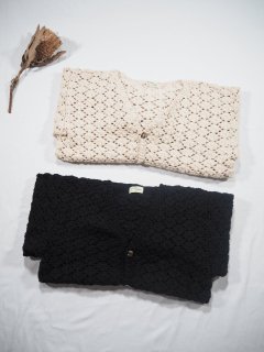 MacMahon Knitting Mills +Niche. CROCHET CARDIGAN [SOLID] 