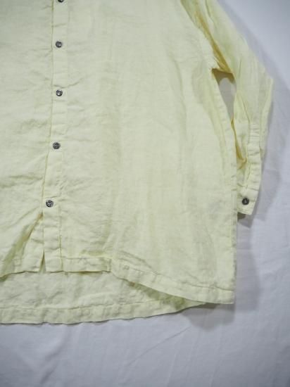 Honnete  OVERSIZED BAND COLLAR SHIRTS [PALE YELLOW] 23SS-S22 5