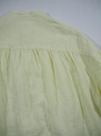 Honnete  OVERSIZED BAND COLLAR SHIRTS [PALE YELLOW] 23SS-S22 7