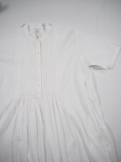 SOIL LACE&PINTUCK BANDED COLLAR S/S PINTUCK DRESS NSL22033 1
