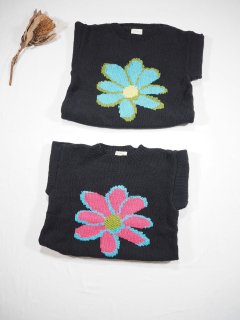 MacMahon Knitting Mills 롼ͥååȥ˥å[BLACK FLOWER] 