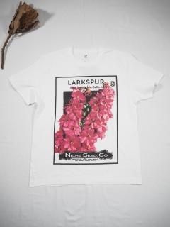 Niche.  FLOWER SEEDS Tシャツ [LARKSPUR] 