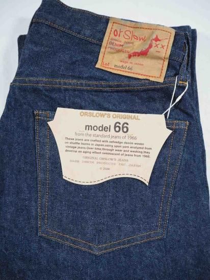 orSlow MODEL 66 1966'S STANDARD DENIM PANTS 01-1056 0