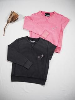 USER NAME TOKYO FLOWER STUDS PIGMENT SWEAT 