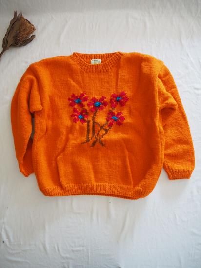 MacMahon Knitting Mills クルーネックニット[5FLOWERS-ORG] IJK-03 0
