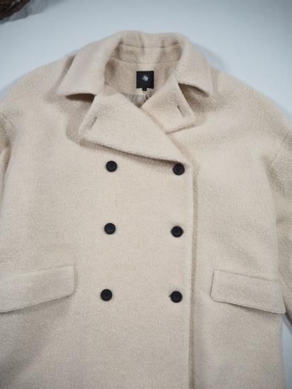 maison de soil  RECYCLE BOA WOOL DOUBLE OVER COAT JNMDS2451 5