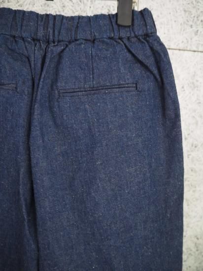 maison de soil  9.5oz ONE WASH DENIM 2TUCK TAPERED EASY PANTS GNMDS2501OWD 3
