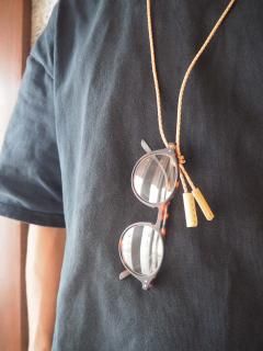 abokika BRAIDED LOOP TIE NECKLACE 