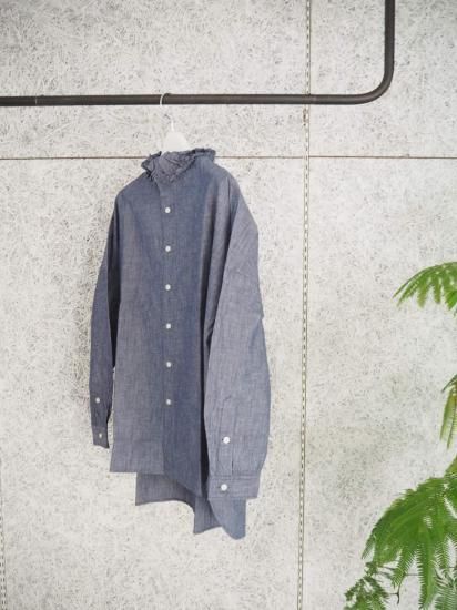 YARMO RUFFLE SHIRTS DUNGAREE RUFFLE 0