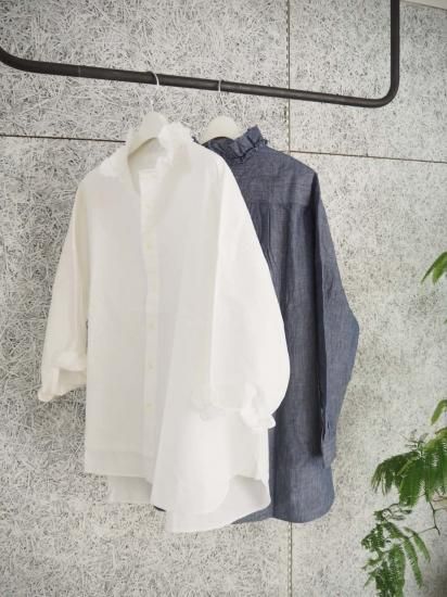 YARMO RUFFLE SHIRTS DUNGAREE RUFFLE 7