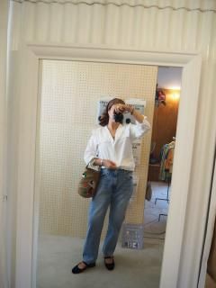 orSlow  SHORT LENGTH 105 90'S DENIM SKY BLUE(ZIPPER FLY) 