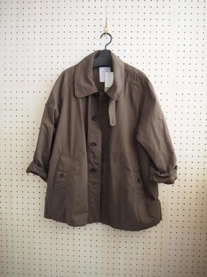  HTS MEDIUM WEIGHT PEACH SKIN COTTON BALMACAAN SHORT COAT NHT2352HB 0