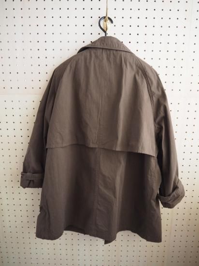  HTS MEDIUM WEIGHT PEACH SKIN COTTON BALMACAAN SHORT COAT NHT2352HB 4