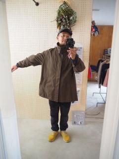 <img class='new_mark_img1' src='https://img.shop-pro.jp/img/new/icons12.gif' style='border:none;display:inline;margin:0px;padding:0px;width:auto;' />HTS MEDIUM WEIGHT PEACH SKIN COTTON BALMACAAN SHORT COAT 