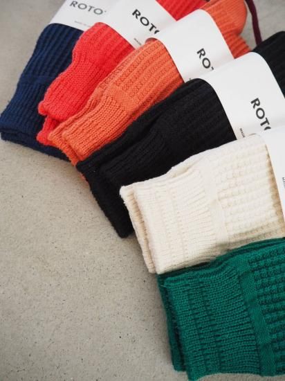  Rototo COTTON WAFFLE CREW SOCKS R1110 0
