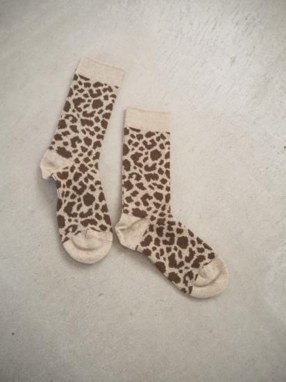  Rototo LEOPARD PATTERN MERINO SOCKS R1627 0