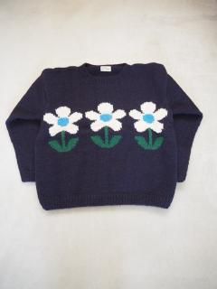 <img class='new_mark_img1' src='https://img.shop-pro.jp/img/new/icons12.gif' style='border:none;display:inline;margin:0px;padding:0px;width:auto;' />MacMahon Knitting Mills 롼ͥå˥å[3FLOWERS-NVY] 