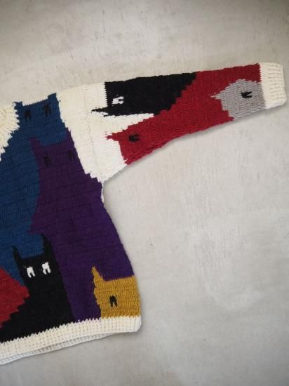  MacMahon Knitting Mills 롼ͥå˥å[CAT GATHERING-WHT] 08 1