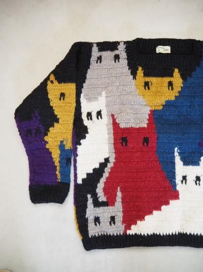  MacMahon Knitting Mills 롼ͥå˥å[CAT GATHERING-BLK] 08 0