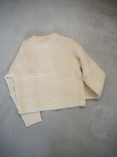  LUV OUR DAYS CABLE PATCHWORK KNIT LV-KN5314 5