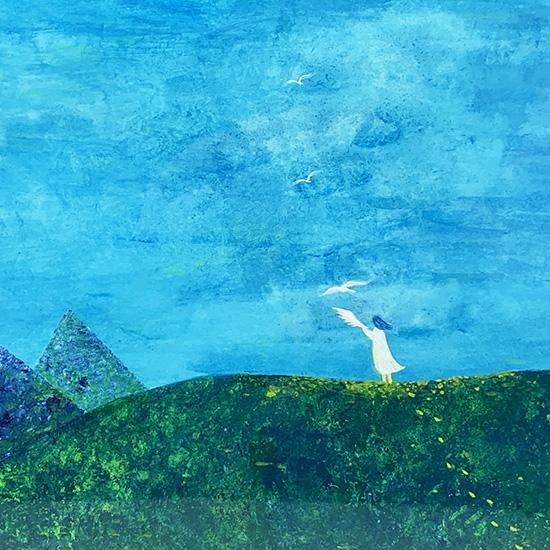 米澤知世 原画「そらを しった わたしたち」 - galerie arbre 米澤知世 原画「そらを しった わたしたち」 - galerie arbre
