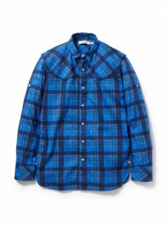 nonnativeRANCHER SHIRT COTTON PIQUE CHECK