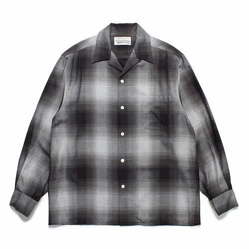 WACKO MARIA（ワコマリア）OMBRE CHECK OPEN COLLAR SHIRT L/S / 23FW ...