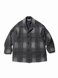COOTIE　Jacquard Check Wool Short Chester Coat