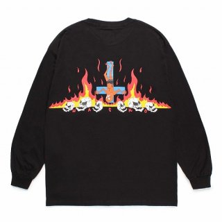 WACKO MARIANECK FACE / CREW NECK LONG SLEEVE T-SHIRT ( TYPE-1 )