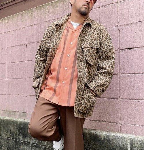 WACKO MARIA⭐︎レオパードコットンフードジャケットM WACKO MARIA 新品 ワコマリア LEOPARD FATIGUE JACKET