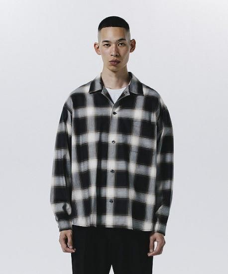 ROTTWEILER R9 OMBRE OPENCOLLAR SHIRT / オンブレチェックシャツ