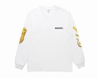 WACKO MARIAWASHED HEAVY WEIGHT CREW NECK LONG SLEEVE T-SHIRT ( TYPE-3 )