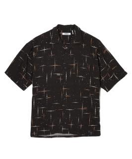 MSMLKASURI CROSS PRINTED OPEN COLLAR SHORT SLEEVE SHIRTS