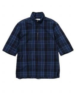 nonnativeMARINER PULLOVER Q/S SHIRT COTTON PUNCHING MADRAS CHECK