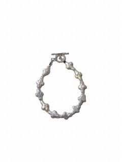 COOTIEDistortion Cross Pearl Bracelet
