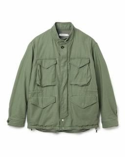 nonnativeTROOPER JACKET COTTON BACKSATIN PIGMENT DYE WITH WINDSTOPPER®