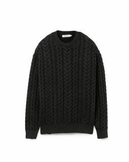 nonnativeMARINER PULLOVER ARAN SWEATER COTTON YARN