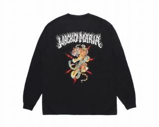 WACKO MARATIM LEHI / WASHED HEAVY WEIGHT CREW NECK LONG SLEEVE T-SHIRT ( TYPE-1 )
