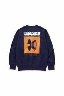 BEDWIN & THE HEARTBREAKERSL/S PRINTED C-NECK SWEAT 
