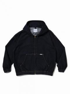 COOTIE12.5oz Denim Zip Up Hooded Jacket